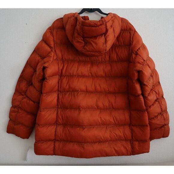 32 Degrees Women Sz 2XL Clay Red Liteweight Poly-Fill Packable Hooded Jacket - Picture 2 of 10